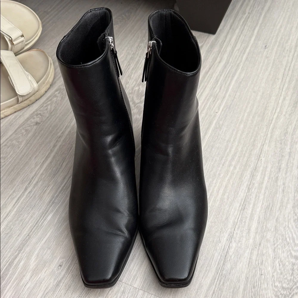 Old Navy Black Ankle Booties - Picture 2 of 7